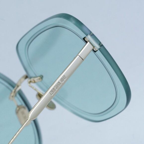NEW DIOR ULTRADIOR SU B0O0 GOLD GREEN SUNGLASSES - Picture 5 of 13